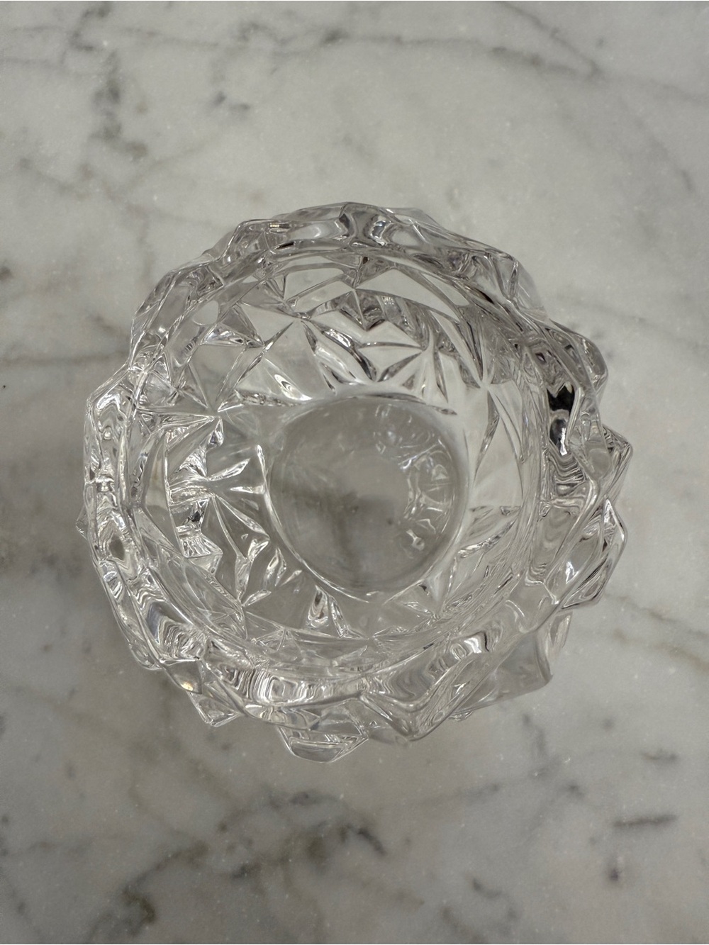 Tiffany & Co. Clear Cut Glass Votive Candle Holder - Picture 2 of 3